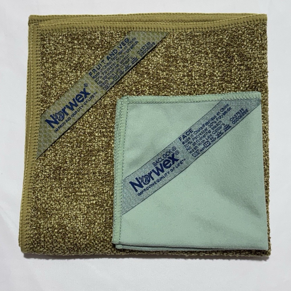 Lot Of 2 NORWEX Cloths Norwex Fruit And Veg Cloth & Norwex Face Cloth Unused